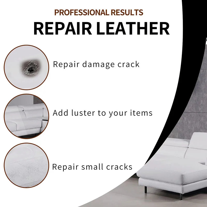 Leather Repair Gel Color Repair Filler Refurbishing Cream Car Seat Home Leather Complementary Repair Paste Leather Cleaner