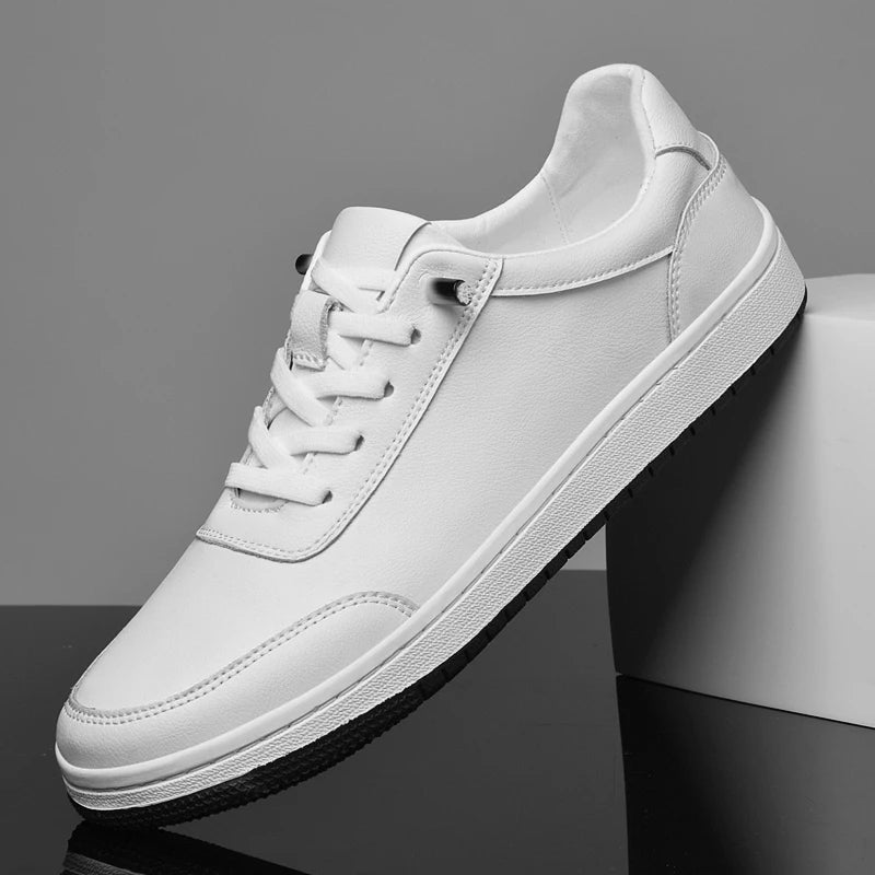 Fashion Brand Men's Sports Leisure Shoes Summer Breathable Men's Genuine Leather Shoes Office Business Formal Shoes Thick Sole