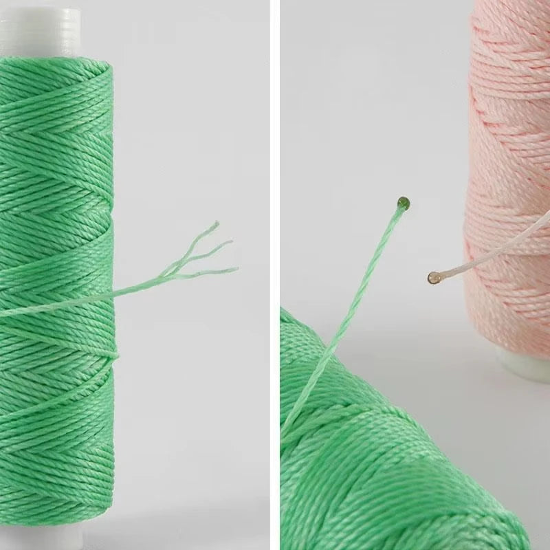 0.55mm Leather Waxed Sewing Thread For Hand Stitching Leather Cord DIY Bracelet Jewelry Making Round Waxed Line