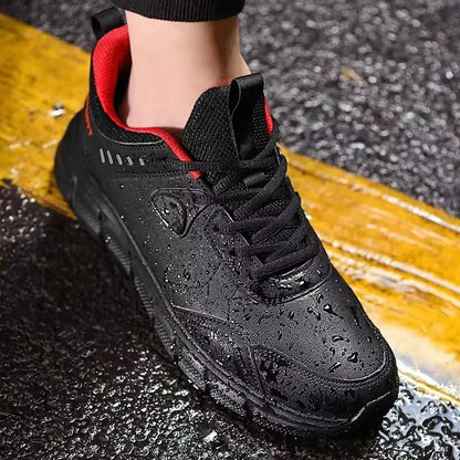 Men Hiking Shoes New Leather Windproof Lightweight Simple Versatile Jogging Male Sneakers Outdoor Non-Slip Wear Resistant Shoes