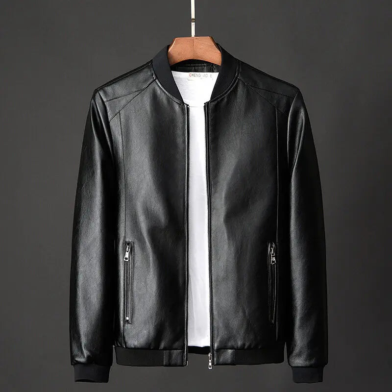 Men's Jackets Men's Spring Autumn Leather New Popular Korean Style Slimming Trends