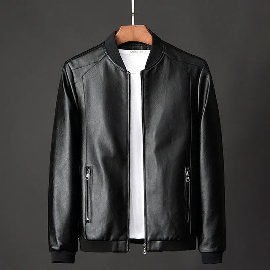 Men's Jackets Men's Spring Autumn Leather New Popular Korean Style Slimming Trends
