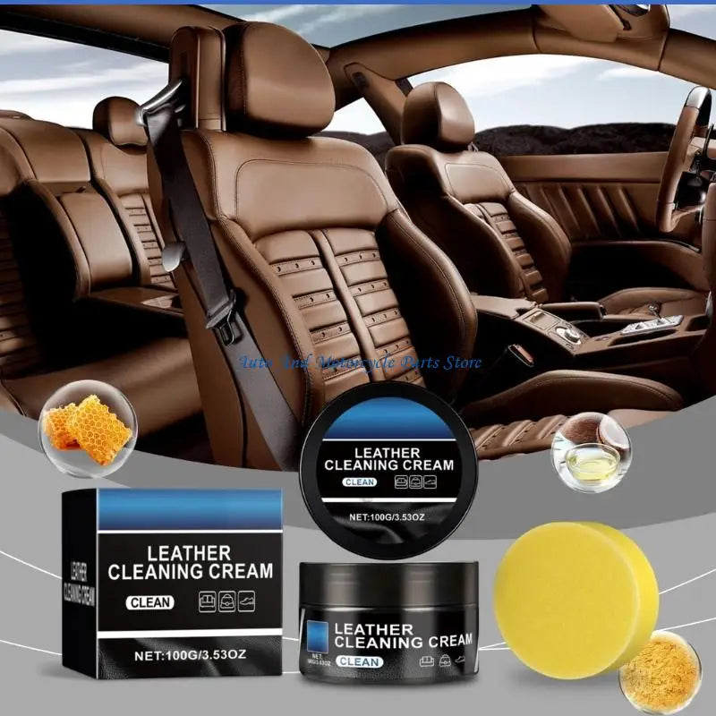 P9FD Natural Ingredients Leather Care Cream Leather Cleaning Cream for Auto Interiors
