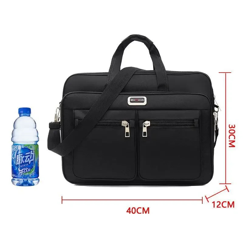Simple Tote Men Business Briefcase Handbag For 15.6 inch Laptop Bags Large Capacity Shoulder Bags Travel Notebook Messenger Bag