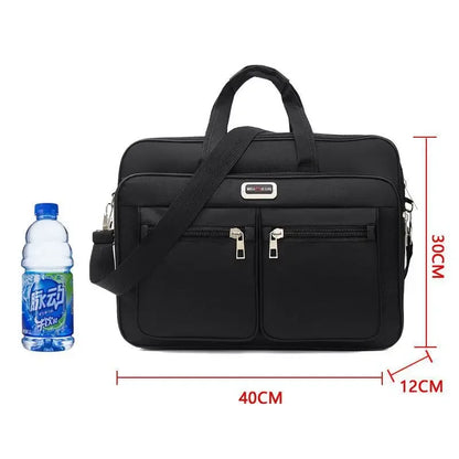 Simple Tote Men Business Briefcase Handbag For 15.6 inch Laptop Bags Large Capacity Shoulder Bags Travel Notebook Messenger Bag