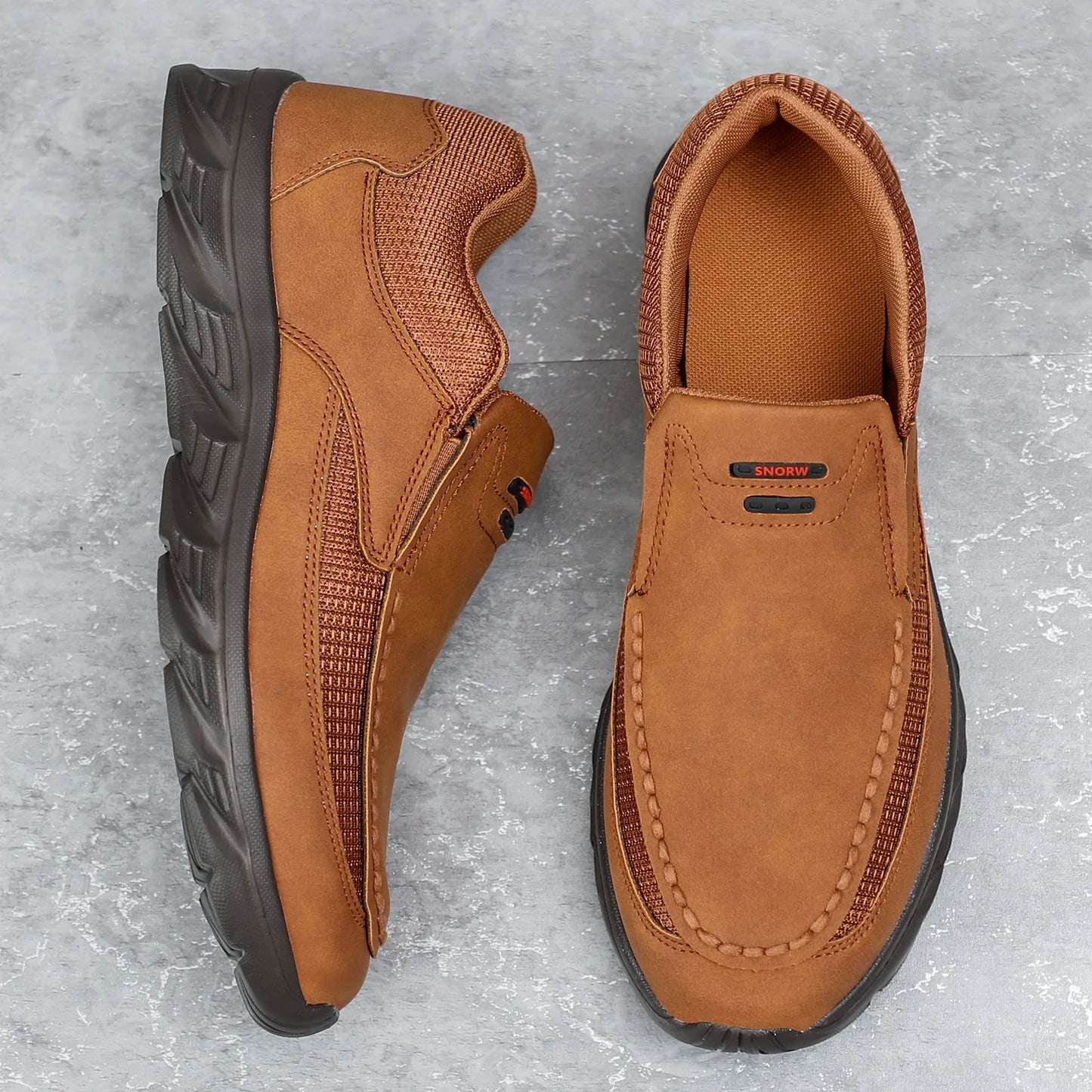 Men Leather Casual Shoes Breathable Loafers Men Sneakers New Male Comfortable Leather Flat Footwear Sneakers Men Shoes