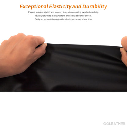 No Self-adhesive - Nappa Faux Leather - Soft, Waterproof & Scratch-Resistant for Sofa, Car Seats, Bags - Without Self-adhesive