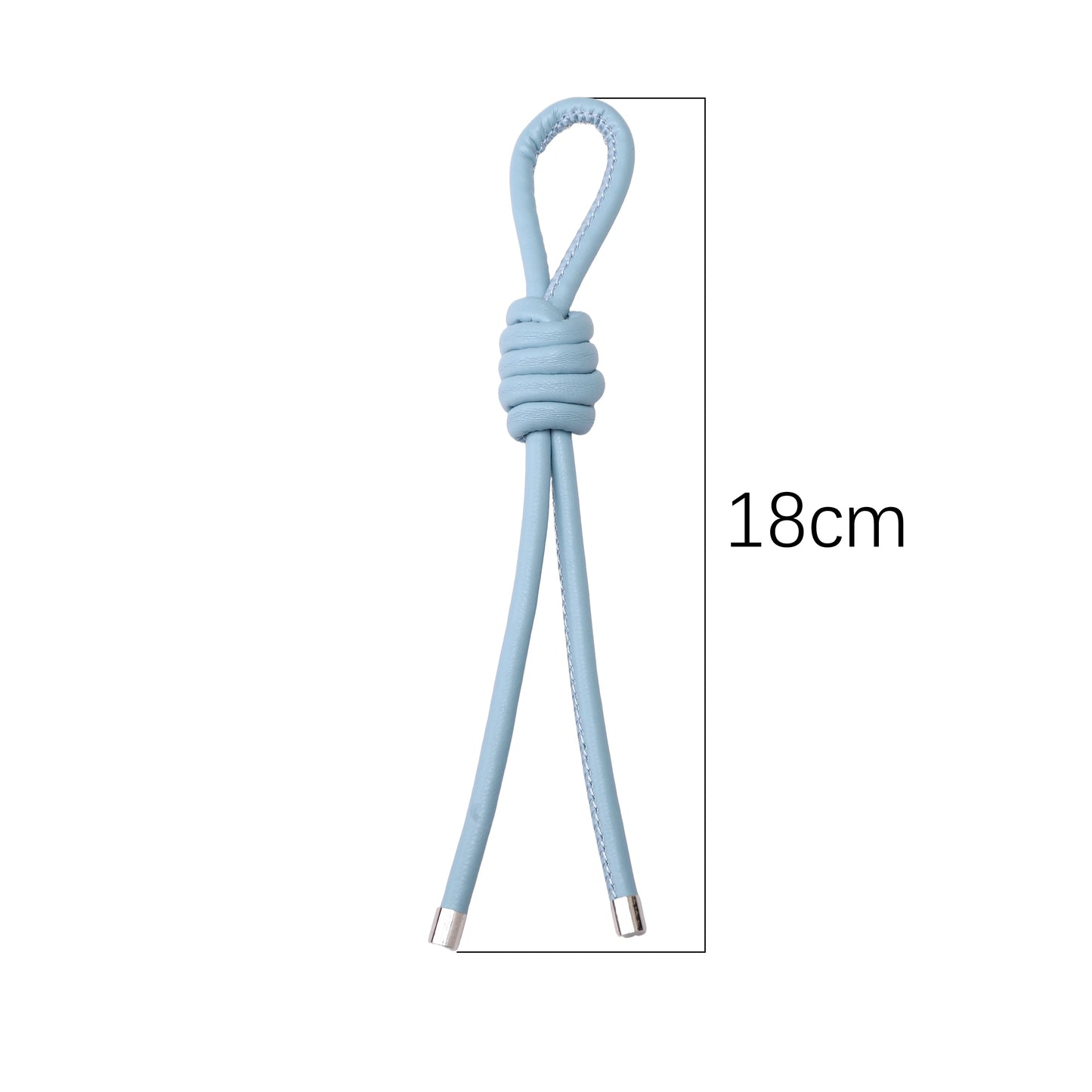 1 Stripe/Bag PU Leather Knotting Rope 18cm Colorful Woven Thread Pendants Handmade DIY Making Keychain Phone Chain Accessories