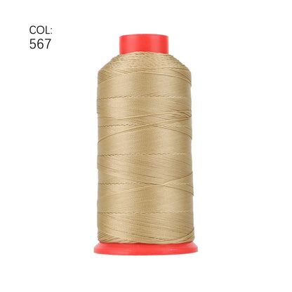 TEX 135 Nylon Bonded Thread 0.4MM Heavy Duty Fabric Sewing Leather Upholstery Shoes Canvas Sewing Stitch 420D/3 750 Yards Cone