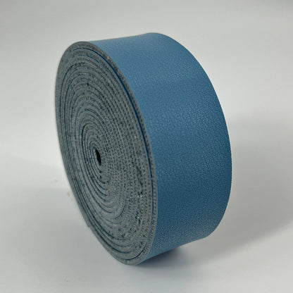1 Roll of 2.5cm Wide Napa Texture Single Sided Synthetic Leather PU Strip 2mm Thickness for DIY Accessories Bag Strap Pet Collar