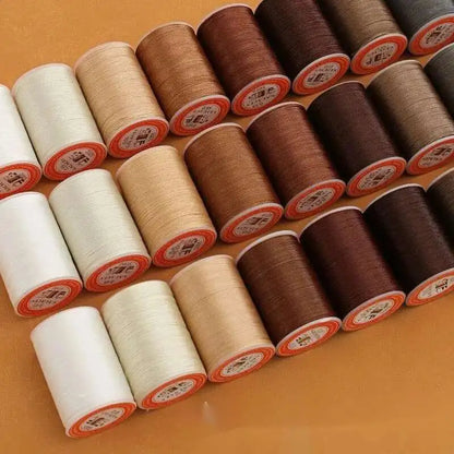 Hand High Quality Durable 0.35/0.45/0.55mm Leather Waxed Flat Wax Thread Cord For DIY Handicraft Tool Stitching Thread