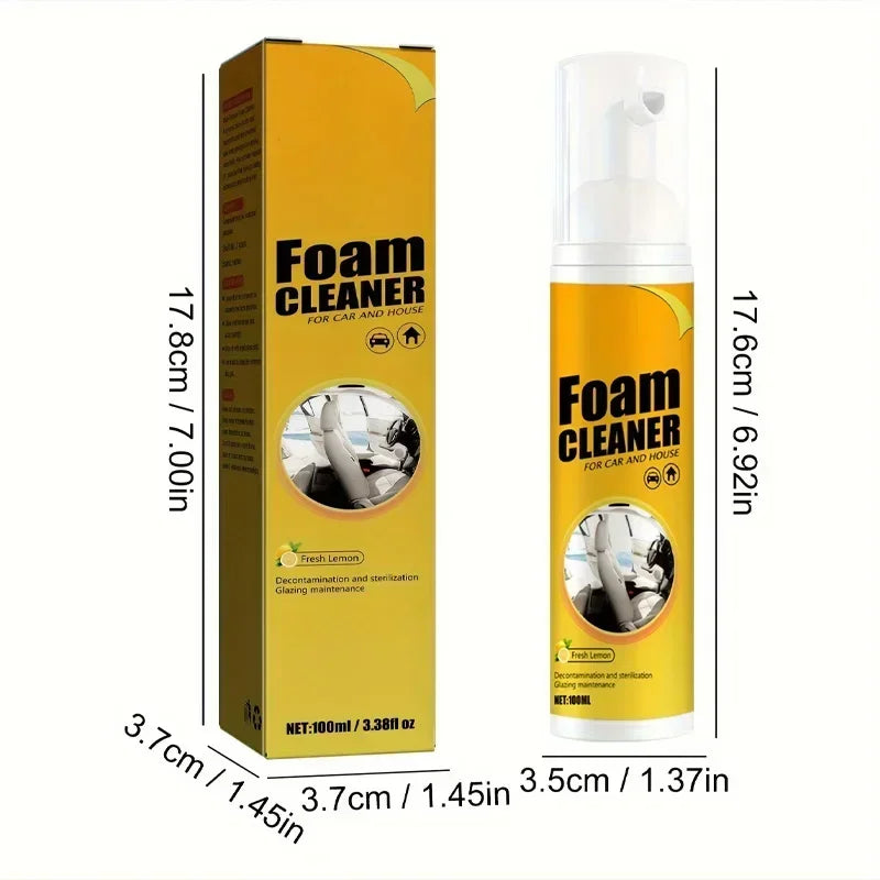 Purification of interior leather, seats, steering wheel cleaner parts, multifunctional foam cleaner, automotive products