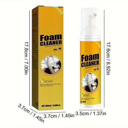 Purification of interior leather, seats, steering wheel cleaner parts, multifunctional foam cleaner, automotive products