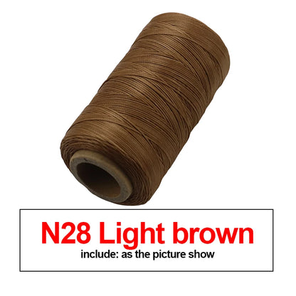 260M 150D Thickness Waxed Thread For Leather Waxed Cord For Diy Handicraft Tool Hand Stitching Thread Flat Waxed Sewing Line
