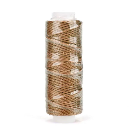 0.65mm Leather Waxed Thread Cord Polyester Coated Sewing Thread DIY Handmade Leather Stitching Rope Bracelets Jewelry 25M