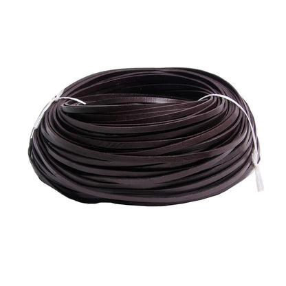 5meters 3mm Round Flat Genuine Leather Cord Thread Black Brown Color Leather Rope String Diy Bracelet Necklace Jewelry Making