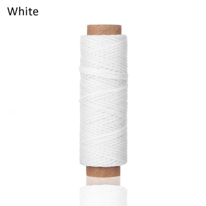 30m/roll Waxed Thread Cotton Cord String Strap Hand Stitching Thread for Leather Handicraft Tool Material Accessories
