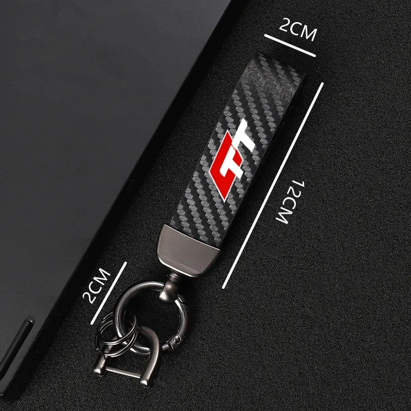 Car Leather Keychain Horseshoe Buckle Jewelry fo Audi TT MK2 8J 8N MK1 MK3 Accessories