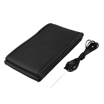 Car Steering Wheel Braid Cover Needles And Thread Artificial Leather Car Covers Suite 4 Color DIY Texture Soft Auto Accessories