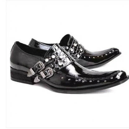 Summer Leather Shoes Men's Pointed Toe Youth Business Men's Shoes Spring and Summer New Men's British Casual Shoes