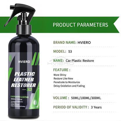 50/100/300ml Car Interior Part Liquid Leather Plastic Renovator Refreshing Restorer Foam Cleaner Spray Refurbishment Paste Auto