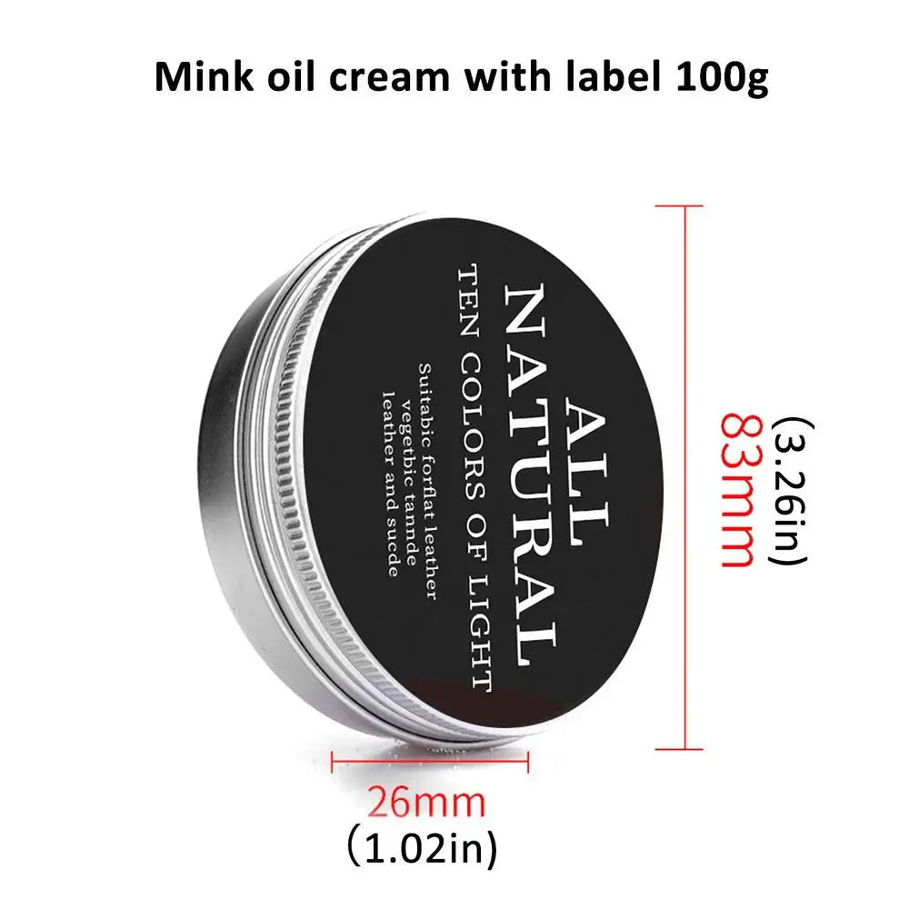 Leather Care Cream Paste Natural Leather Conditioner Genuine Leather Mink Cream Care Oil Refurbishing Restoration Agent