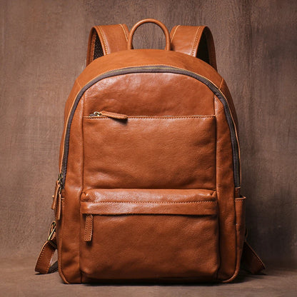 GURO Higher Quality Genuine Leather Backpack Men's Commute Business Travel Bag Women Luxury Cowhide Schoolbag Office Laptop Bags