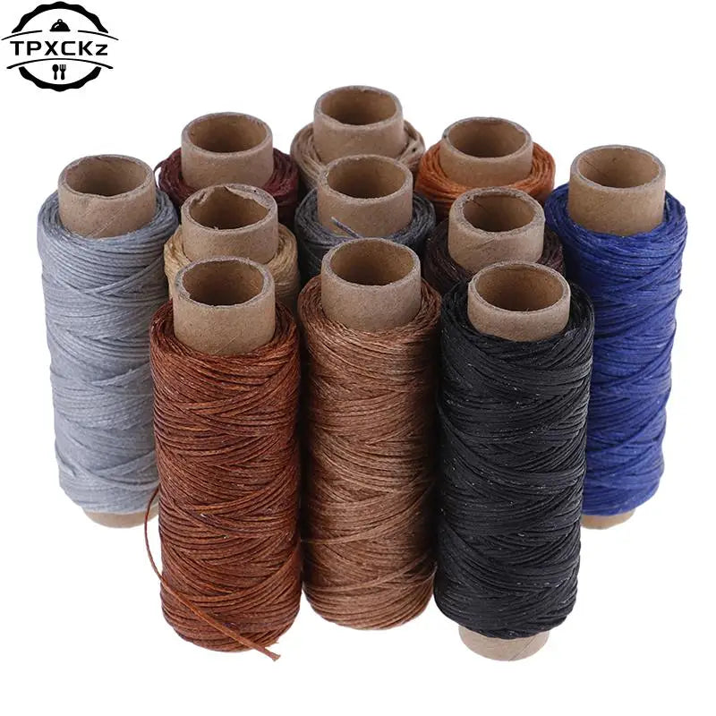 50m/Roll DIY Waxed Sewing Thread For Leather Shoe Hand Stitching Crafts Tool Hand Stitching For Leather Sewing Thread