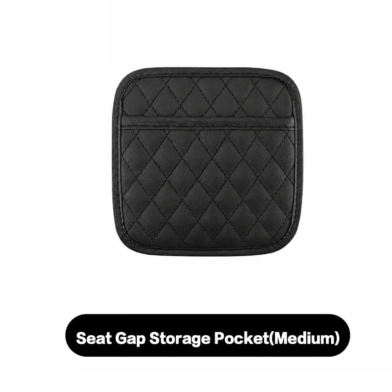 CAR ACCESSORIES MEN - 1 PIECE PU LEATHER CAR SEAT ORGANISER, MOBILE PHONE SUNGLASSES STORAGE, WATERPROOF DOCUMENT HOLDER