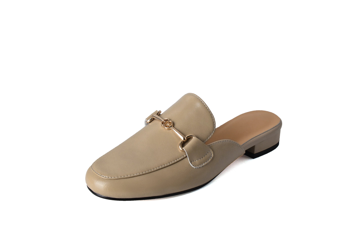 Genuine leather shoes women  mules slipper Cover Toe Elegant Slippers  summer Simple Casual Loafers