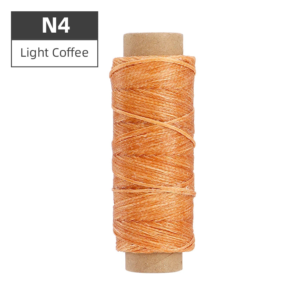 1pcs Leather Waxed Thread, Durable Leather Sewing Thread For Hand Stitching Leather Craft DIY, Leather Shoe Repairing Thread