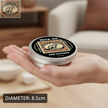 Mink Oil Leather Conditioner Balm for All Leather Products – Natural Odorless Care Cream for Shoes, Boots, Bags, Sofa
