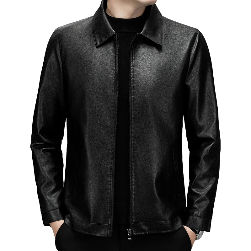 autumn and winter Men's casual leather jackets trendy men's jackets thin leather jackets youth Korean jackets casaco masculino