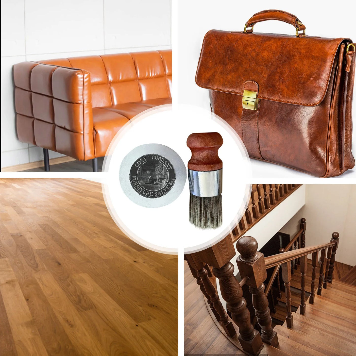 Furniture Salve for Leather Conditioner Kit for Furniture and Brush Paint Furniture Salve Leather Care Leather Salve and Brush