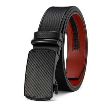 Men's Leather Belts Fashion Automatic Buckle PU Male Belts Luxury Business Designer Black Brown 115 125 135cm
