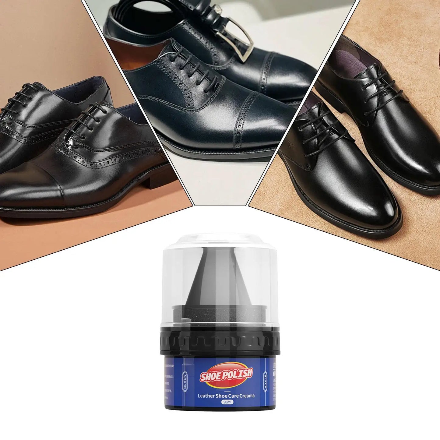 Leather cream leather care agent 50ml leather shoe care cream colorless shoe wax car leather care and interior cleaner