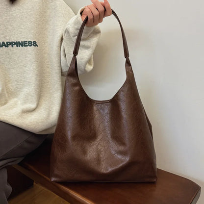 New Tote bag 100 hand bill of lading shoulder women's bag retro simple large bag Tote bag