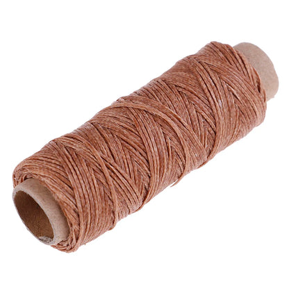 50m/Roll 150D Flat Waxed Thread for Leather Sewing - Hand Stitching Craft Wax String Durable Craft Supply