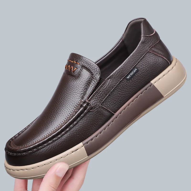 Classic Men's Business Loafers Thick-Soled Comfortable Driving Shoe High-Quality Lightweight And Anti-Slip Walking Shoe