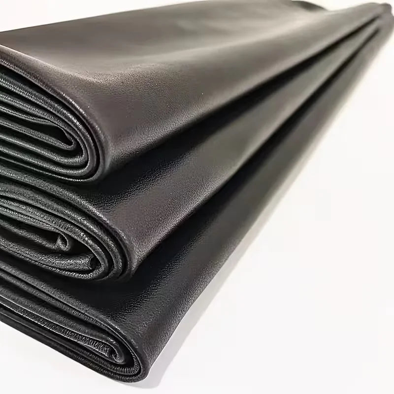 Ultra thin 0.6mm top layer sheepskin fabric handmade DIY clothing genuine leather fabric black high-end clothing leather