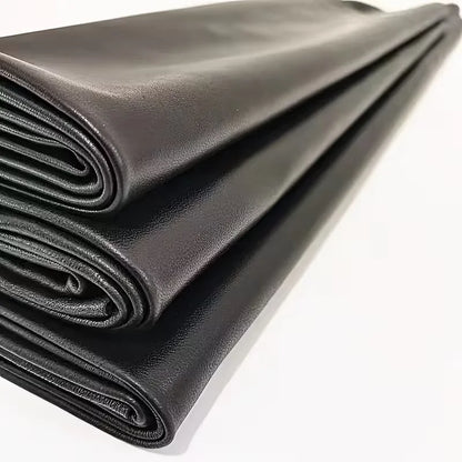 Ultra thin 0.6mm top layer sheepskin fabric handmade DIY clothing genuine leather fabric black high-end clothing leather