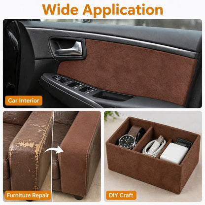 20*30-100*143cm Synthetic Leather Self-adhesive Fabric Car Interior Suede Adhesive Fabrics Door Velvet Decor Cloth DIY Accessory