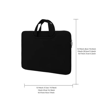 With Handle Portable Laptop Bags Lightweight Waterproof Laptop Case Soft Material Dual Zipper Notebook Sleeve Travel