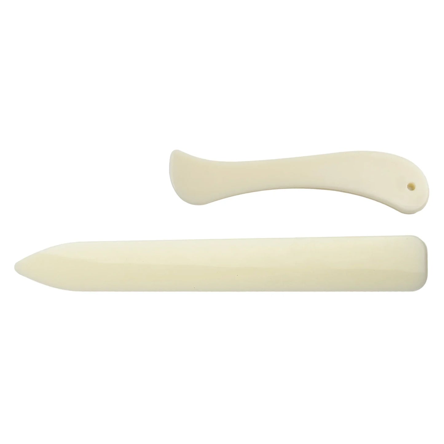 2PCS Leather Working Tool Bone Folder For Leather Craft Scoring Folding Creasing Edges Paper Plastic Handmade Sewing Tools Part