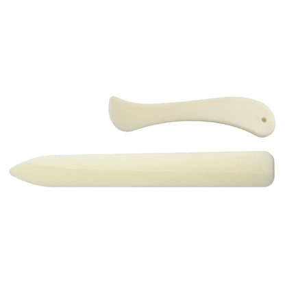 2PCS Leather Working Tool Bone Folder For Leather Craft Scoring Folding Creasing Edges Paper Plastic Handmade Sewing Tools Part