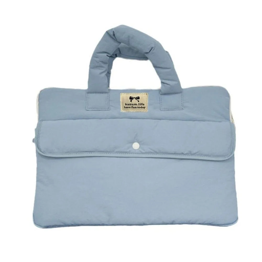 Travel Bag 15.6inch Portable Laptop Bags with Handle Lightweight Laptop Case Dual Zipper Cartoon Notebook Sleeve Women's Bag