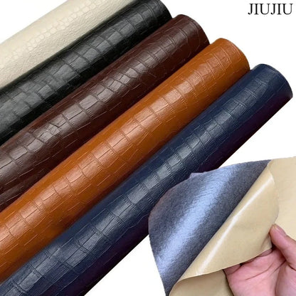 Crocodile Texture Self Adhesive Artificial Leather Repair Patch Repairing Sofas Furniture Seats DIY Leather Synthetic Leather