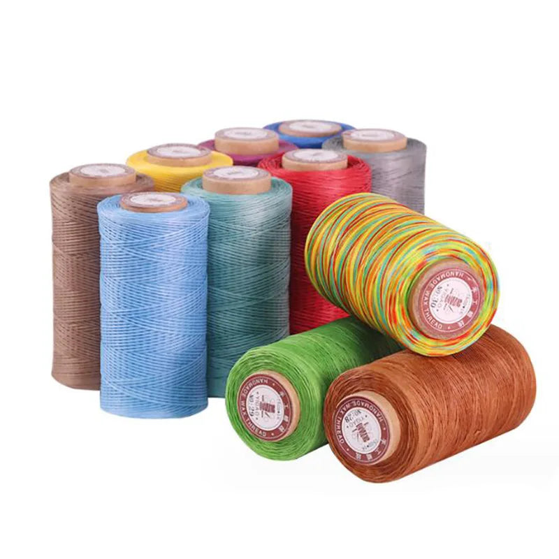 150D Flat 1mm Waxed Thread Wax String,Wax Leather Strings 280Yards/260meters