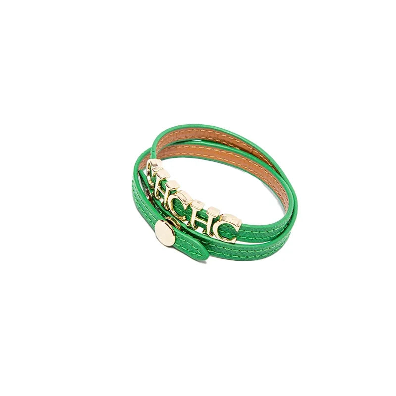 High Quality Leather Bracelet 2026 Fashion Minimalist Design Multi Color Optional Luggage Accessories