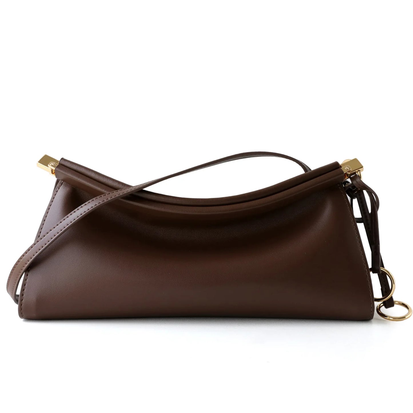 Women's Bags Genuine Leather Underarm Bag New Handbag Small Design High-End Clip Leather Simple Fashion Shoulder Bag Vintage